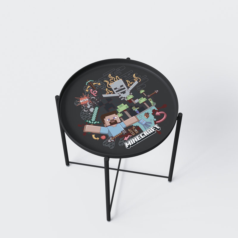 Table d'appoint Minecraft, plateau amovible