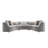 SECTIONAL SOFA W/9 PILLOWS