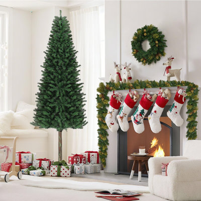 7.5ft Prelit Artificial Christmas Tree With Lights