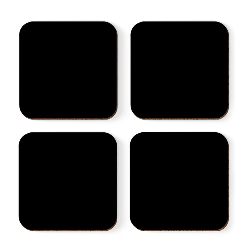 Sous-verre café, Noir