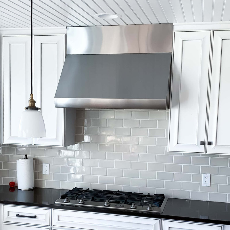 ProLine Range Hoods 42" Stainless Steel 1000 CFM Ducted (Vented) Under Cabinet Range Hood with Baffle Filter, Top