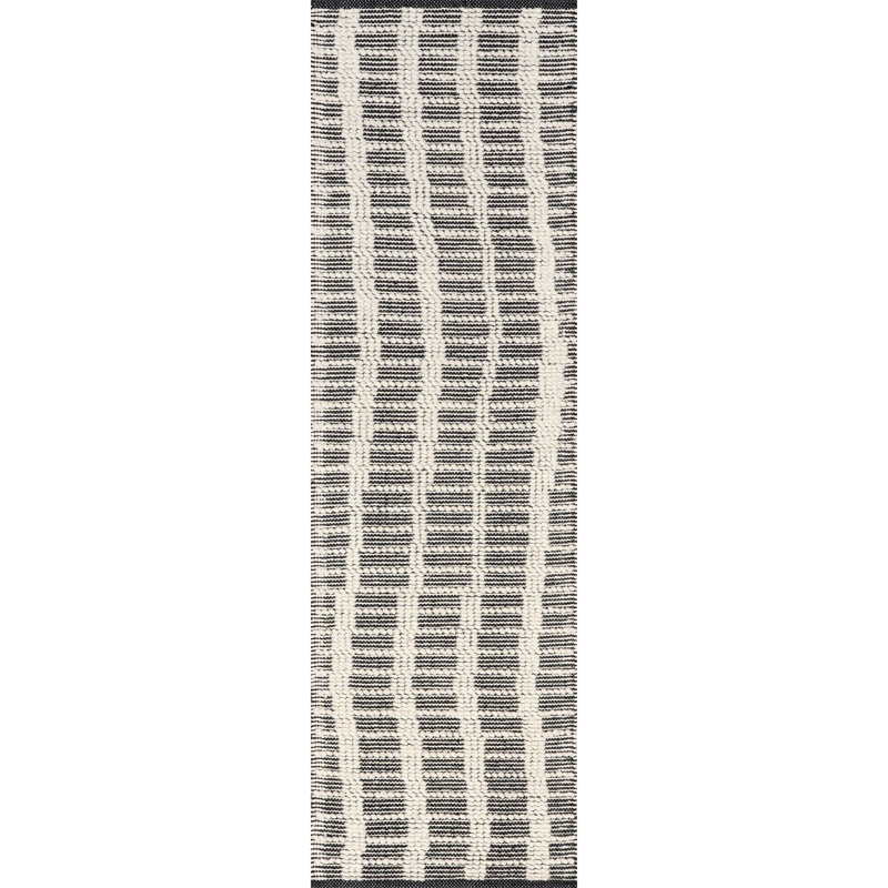 Tapis ivoire à carreaux Parker, Tapis de couloir 2 pi x 8 pi