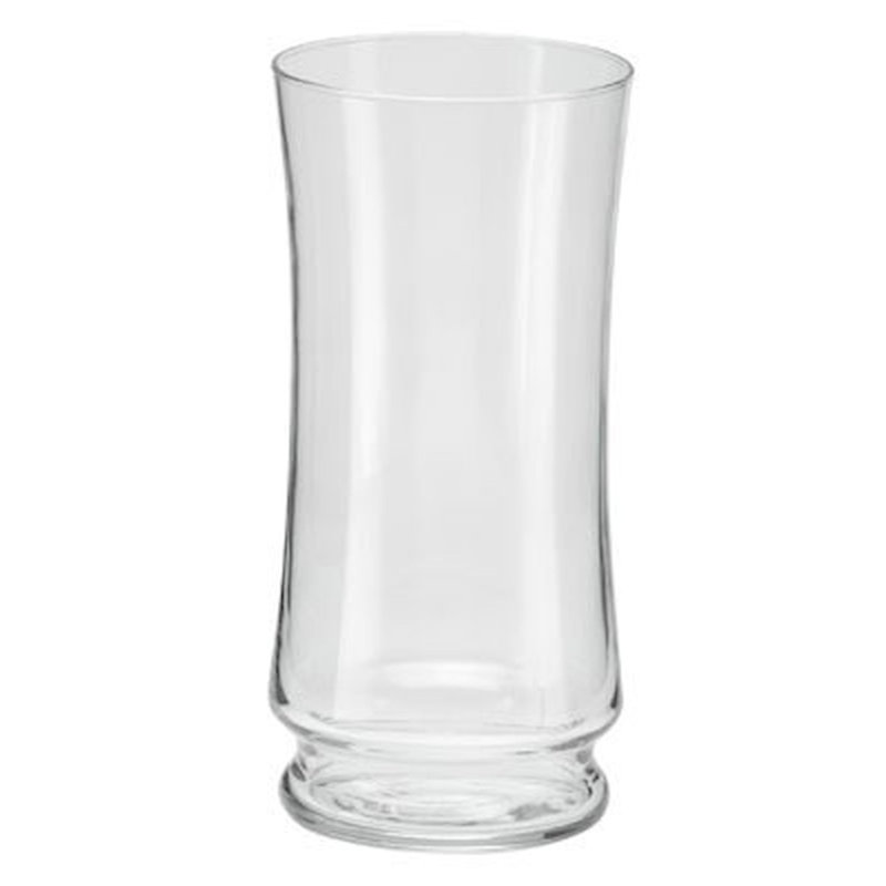 Vase en verre transparent, H 9,5 po x l 4,75 po x P 4,75 po