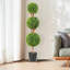 121.9cm Faux Boxwood Topiary in Pot