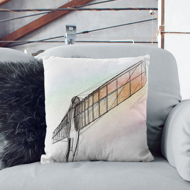 Square Throw Cushion, Black, 55cm H x 55cm W x 20cm D