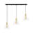 Dylanger 3 - Light Brass Gold/Black Kitchen Island Pendant