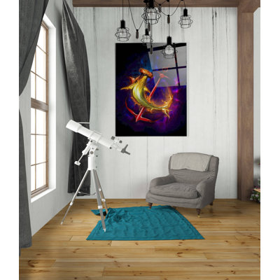 «Hammer Head» par Michael Stewart, art mural en verre acrylique
