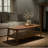 Calais 48" W Solid Wood Coffee Table with Woven Shelf