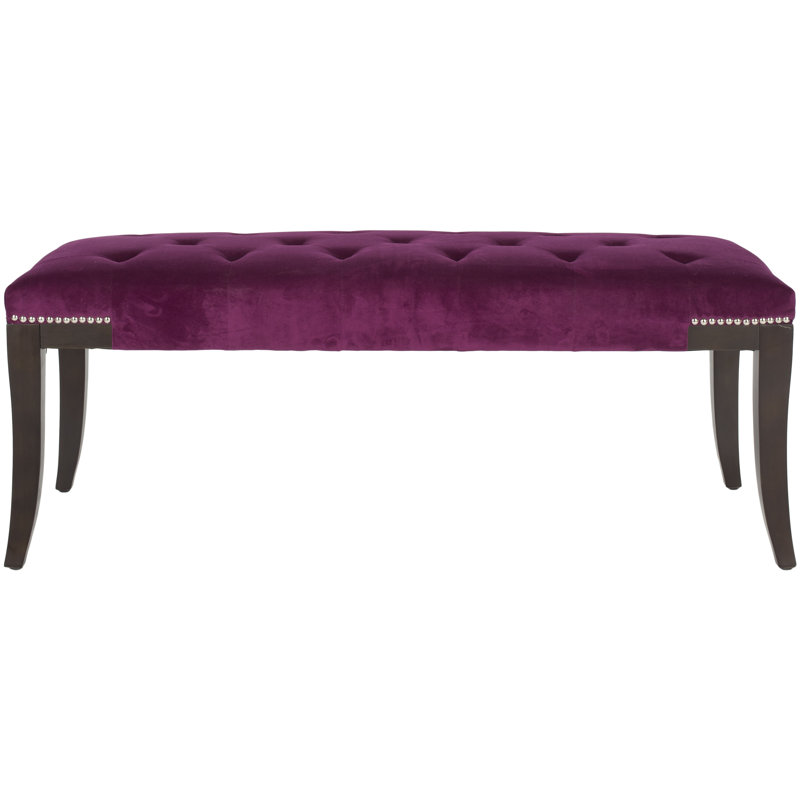 Banc en similicuir Gibbons, Mauve