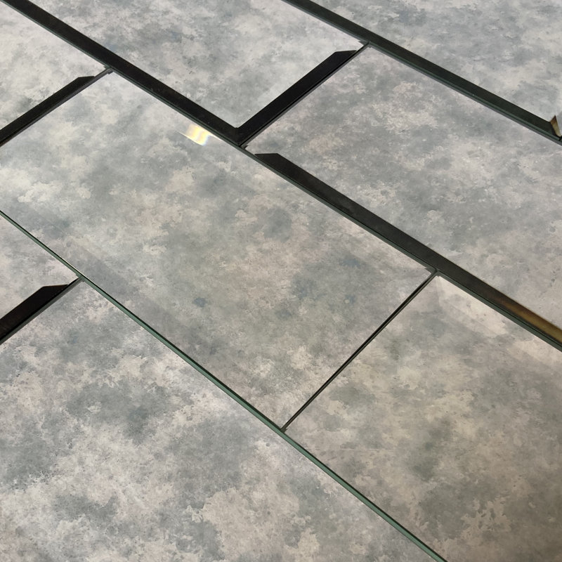 Venetian Antique 3" x 6" Glass Vintage Beveled Subway Wall Tile