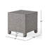 TABLE D'APPOINT PUERTA avec rotin en polyéthylène durable et conception cubique minimaliste pour une utilisation extérieure polyvalente