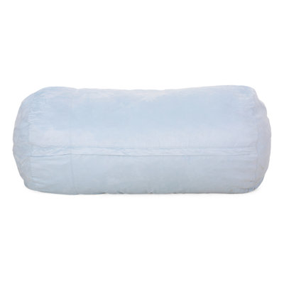 Fauteuil à billes cylindrique en microfibre de 8 pieds - Housse confortable et chic pour chambre à coucher avec mousse à fermeture à glissière de 82,29 po Sac profond, cave à vin moderne remplie à l'intérieur