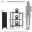 62cm W Metal Shelving Unit with Wheels-115826638