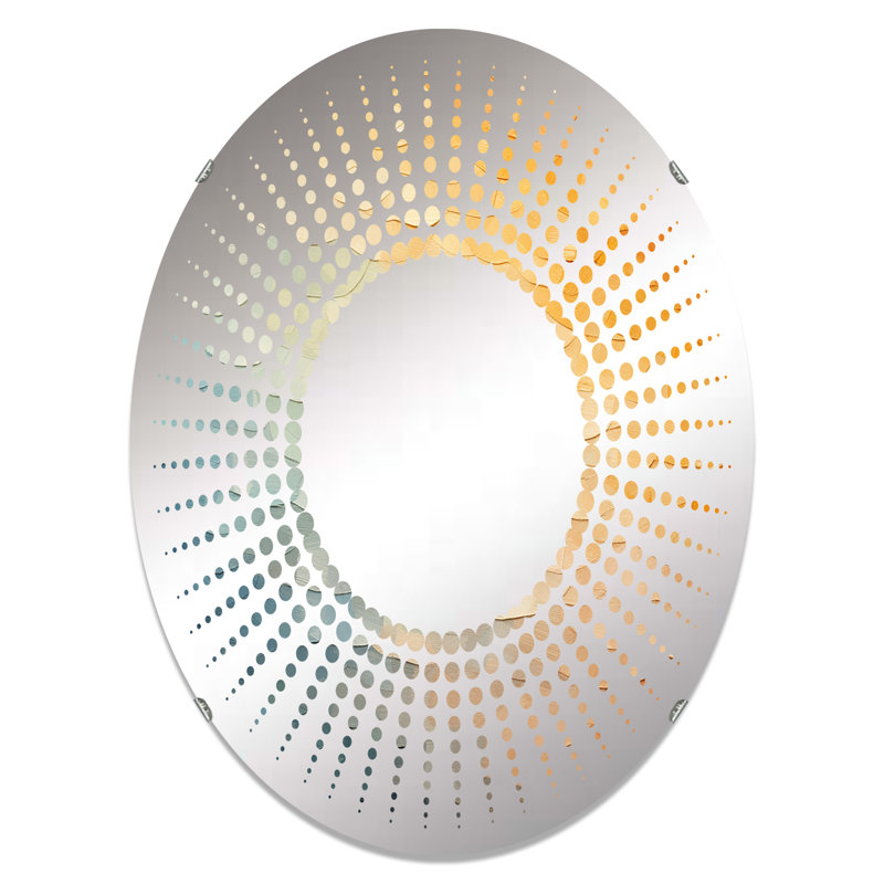 Starburst Decorative Mirror-MIR117134-Oval, 20 po x 30 po , Rayons de soleil