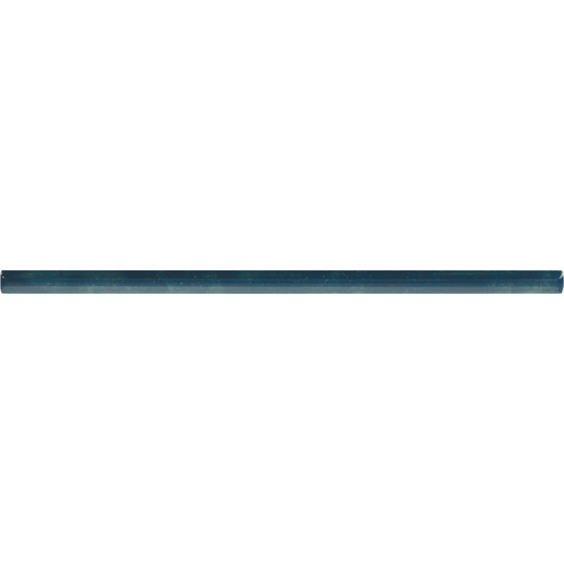 Aqua Glossy Ceramic Outdoor Accent Trim, 1/2" x 12"