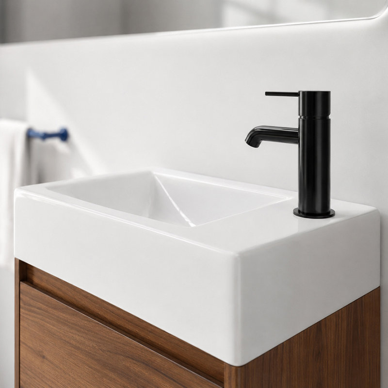 Meuble-lavabo autoportant étroit 18 po (assemblé)