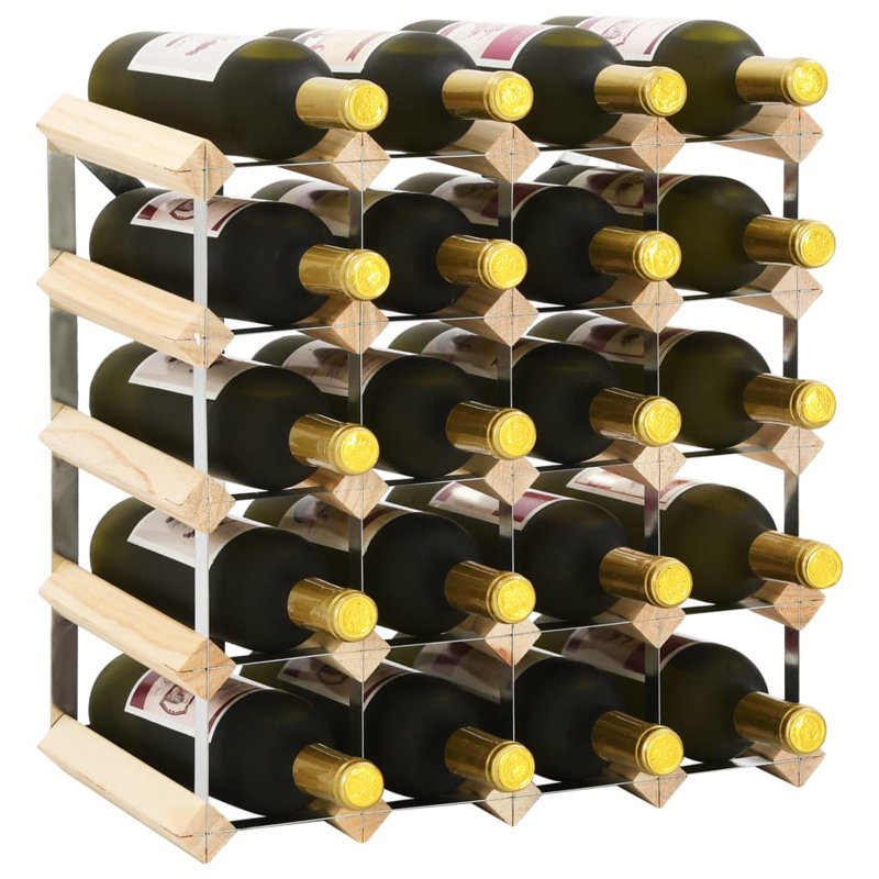 Cleo Wall Mounted Wine Bottle Rack, Natural