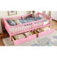 Lit plateforme simple rose TG-486083950