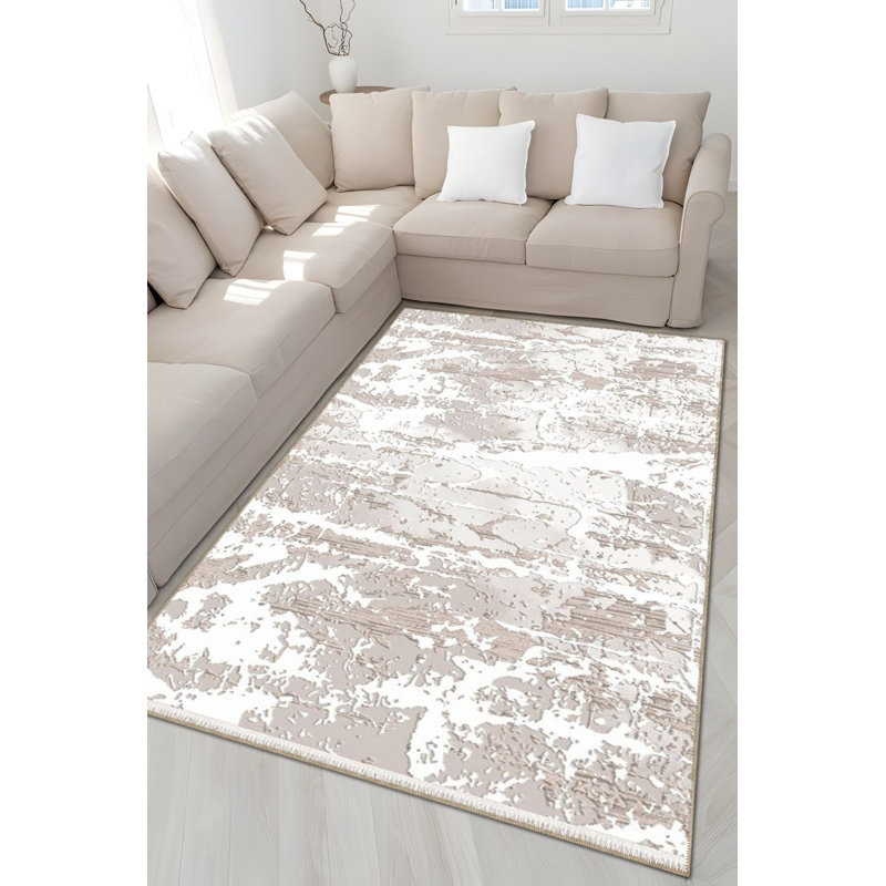 Tapis décoratif abstrait et abstrait Creative Creative, Rectangle 3 pi 3 po x 4 pi 11 po