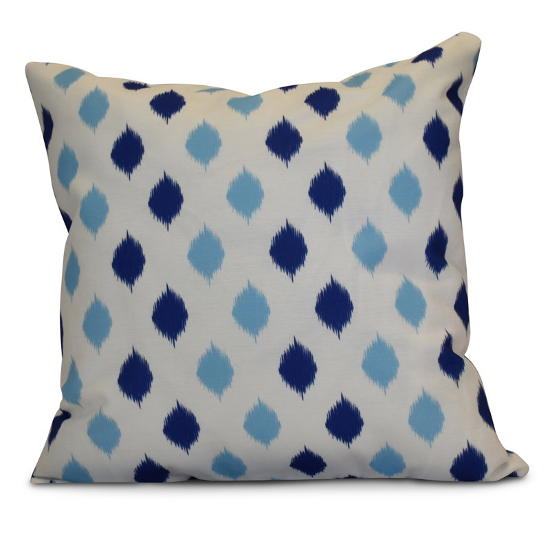 Hanukkah Geometric Reversible Throw Pillow, Royal Blue, 20" H x 20" W x 2" D