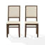 Chaise d'appoint rembourrée en lin Heymann (ensemble de 2)-1340791472