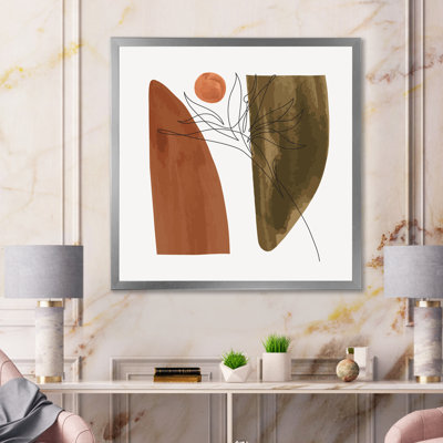 One Line Art Bird-Of-Paradise Flower - Tropical, reproduction d'art sur toile