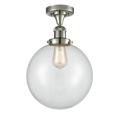Clementina Glass Semi Flush Mount