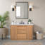 48 po Parker Meuble-lavabo simple en teck naturel