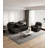 Breathable Fabric Power Reclining Sofa With Drop Down Table-808927795