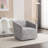 Nice Modern Upholstered Barrel Armchair, 360° Swivel-840522053