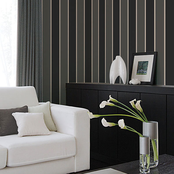 Rouleau de papier peint Smart Stripes 3, Gris