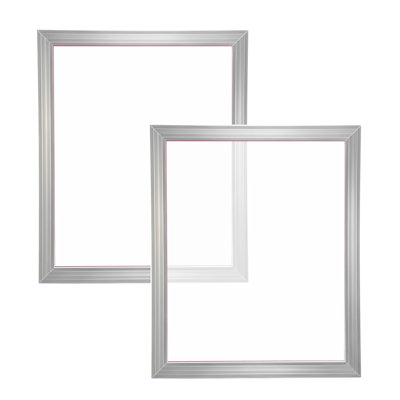 Screen Printing Kit, 2 Pieces Aluminum Silk Screen Printing Frames, 20X24inch Silk Screen Printing Frame With 160 Count Mesh, High Tension Nylon Mesh And Sealing Tape For T-Shirts DIY Printing