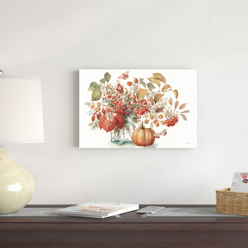 Automne dans la nature 01 sur blanc, H 12 po x l 18 po x P 1,25 po