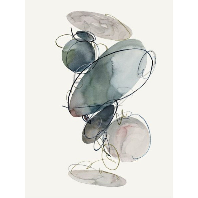 Oval Orbit I Painting by Sara Brown, 40" H x 30" W, Plexi