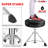 5 Core Drum Throne Adjustable Guitar Stool Padded Seat + Drum Practice Pad Snare Drumming Stand
