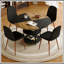 Ensemble de salle à manger charmant avec design innovant et rangement pratique-1497988072