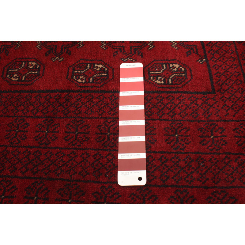 Tapis décoratif en laine noué à la main de conception unique 6 pi 4 po x 10 pi CUTA