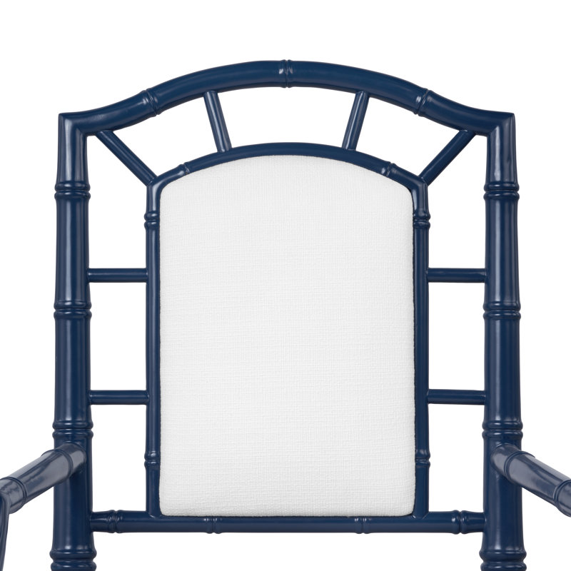 Delia Upholstered Arm Chair, Midnight Blue