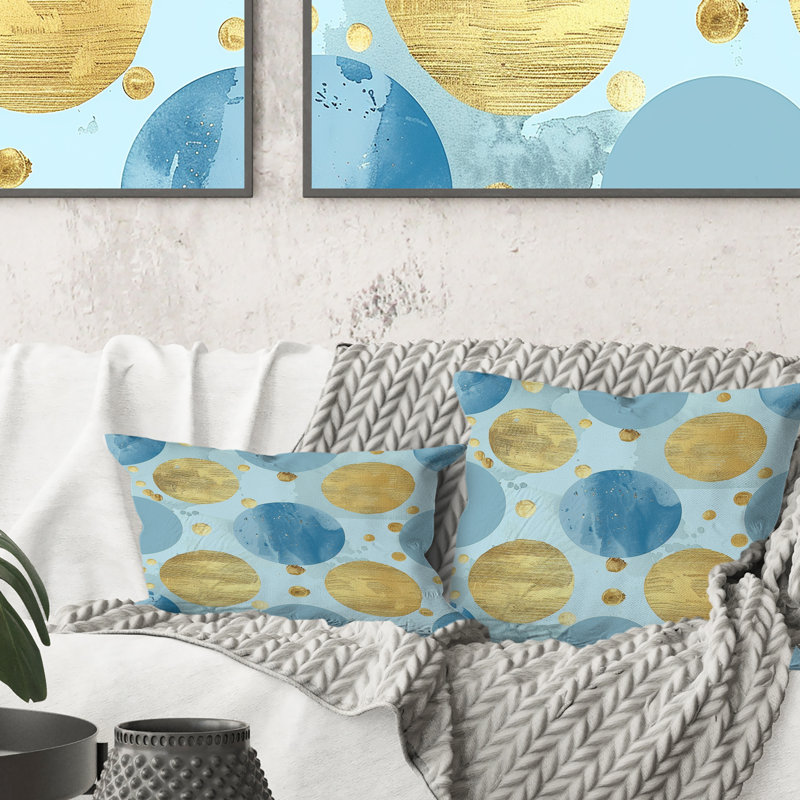 Coussin décoratif Poka Dot Delight I - Glam, H 16 po x l 16 po