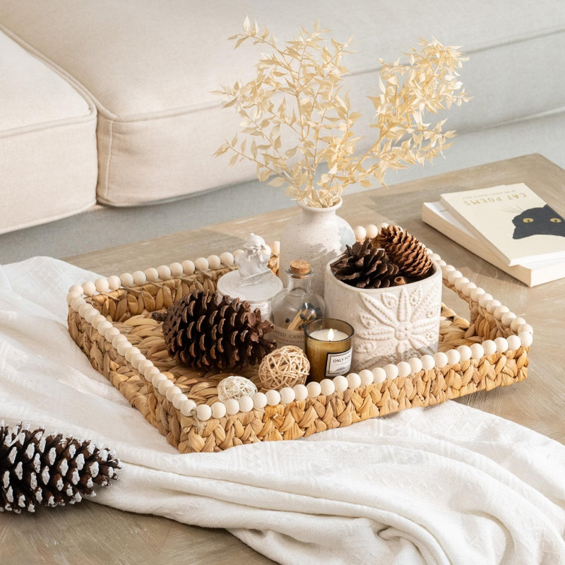 Plateaux rectangulaires décoratifs pour maison de campagne décorative