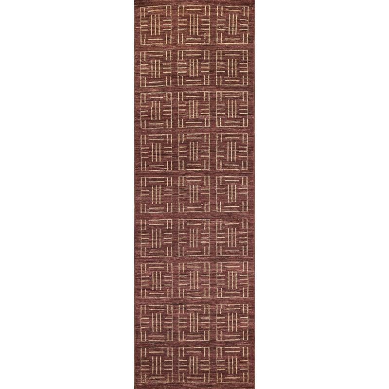 Brown Gabbeh Oriental Runner Rug 3x10