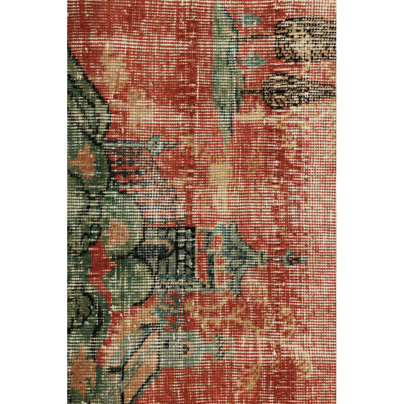 One-of-a-Kind 3’x6’1” Hand Knotted Area Rug