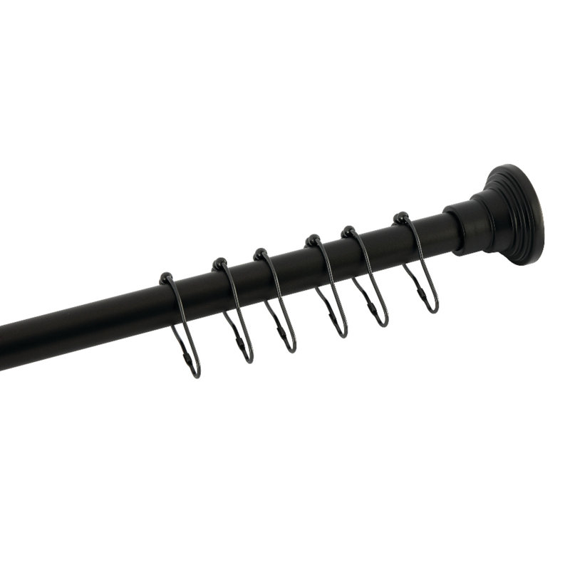 Tringle à rideau de douche réglable de 38 po à 60 po avec anneaux Kingston Brass Edenscape, Bronze frotté à l'huile