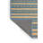 Washable Sky Blue Cream Striped Area Rug-1157806723