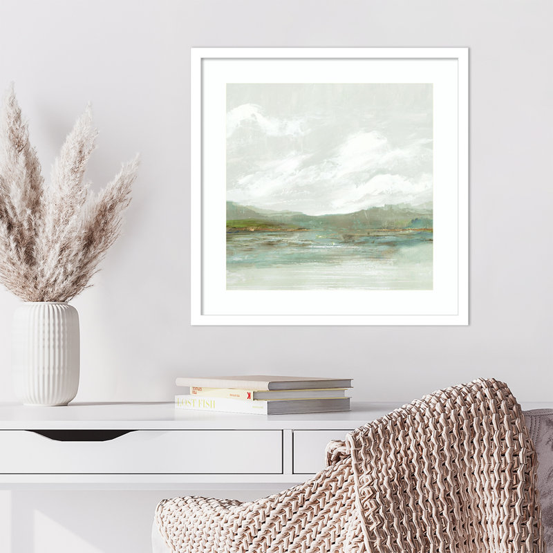 «Crystal Shallows» par PI Studio, reproduction d'art encadrée en bois, H 21 po x l 21 po