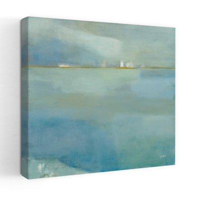 Contemporary Fog And Dew With Abstract Blue Art