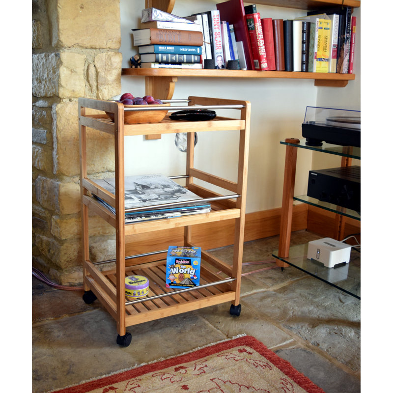 Wood Bar Cart
