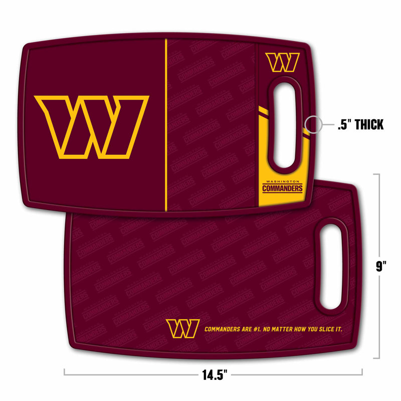 YouTheFan Logo Series Cutting Board, NFL Washington Commanders