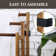 3 Tier Freestanding Towel Rack - Rustic Dark Brown Wood Bathroom Towel Drying Stand Holder With Bottom Storage Shelf