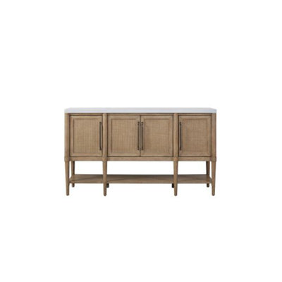Cement Topped Server with Cane insets